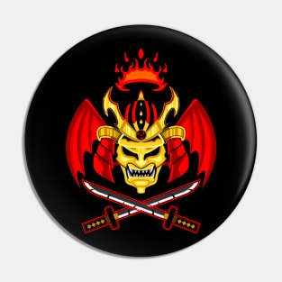 Bat Samurai with Fire Crown Pin