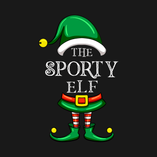 The Sporty Elf Matching Family Christmas Pajama T-Shirt