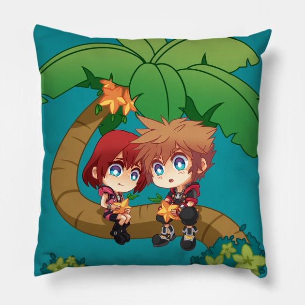 Kingdom Hearts - Paopu Fruit Pillow by eusrock