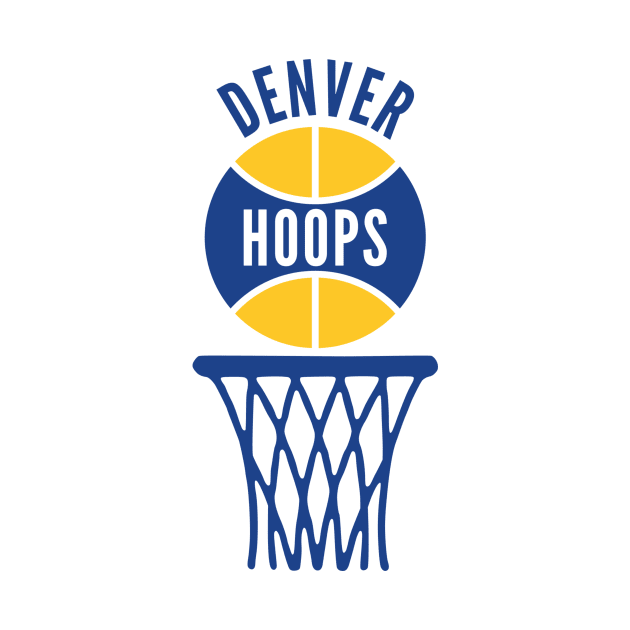 Retro Denver Hoops Logo by Double-Double Designs