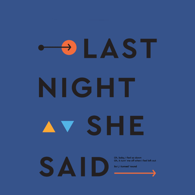 Last night she said - black by London Colin