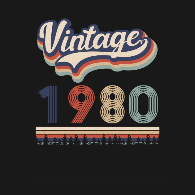 Vintage 1980 40. Birthday Gift by FNO