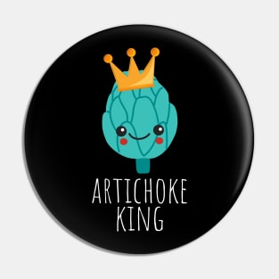 Artichoke King Cute Pin