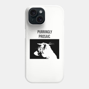 Purringly Prosaic Cat Phone Case