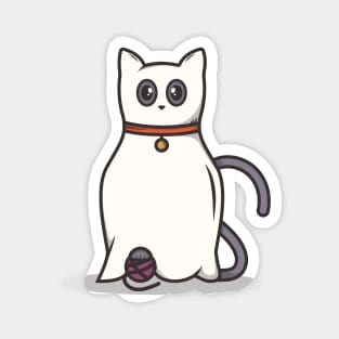 Ghost kitty Magnet