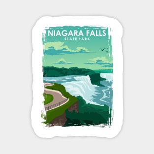 Niagara Falls State Park Travel Poster Magnet