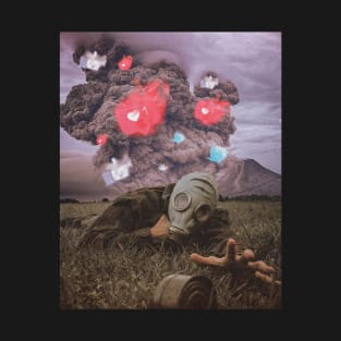 Social Media Instagram Surreal "Modern Warfare" Art by Cult Class T-Shirt