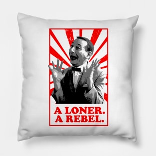 a Loner. a Rebel Retro Vintage Pillow