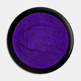 USA Twenty Dollars Coin in Purple Pin