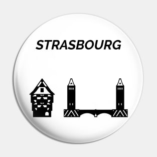 Strasbourg skyline, City in France Pin