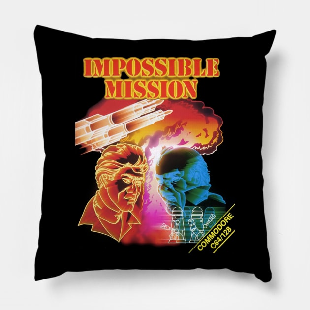 Impossible Mission - Commodore 64 Pillow by RetroTrader