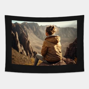 Mountain view Tapestry