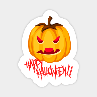 Happy Halloween pumpkin scary gift idea Magnet