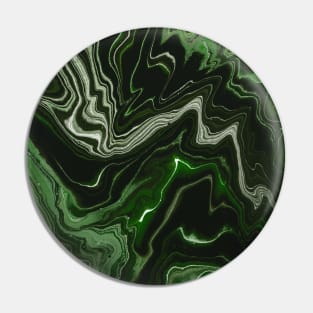 Rich swirl abstract pattern, in silver and emerald green texture Pin