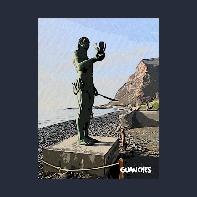 Los Guanches canarios La Gomera statue by lagomeratravel