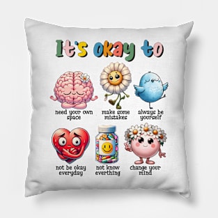 OK to need your own space and make mistakes motivation Funny Quote Hilarious Sayings Humor Pillow