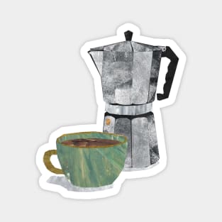 Coffee Combo (moka pot and cup) Magnet