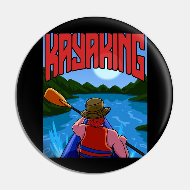 Kayaking Kayak Canoe Pin by Noseking