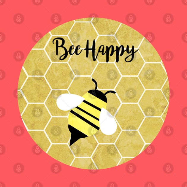 Bee Happy by KatherineBlowerDesigns