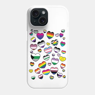 Pride Hearts/LGBTQIA+ Phone Case