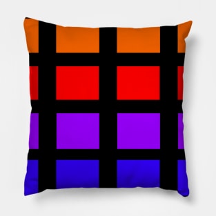 Color theory pattern Pillow