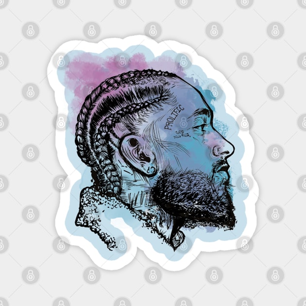 Nipsey Hussle Magnet by Basic Lee