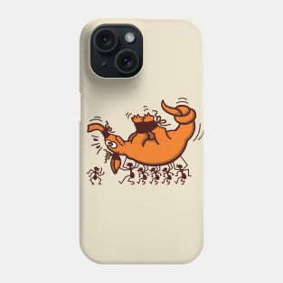 Aardvark in trouble when kidnapped by a group of bold ants Phone Case