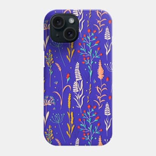 Wild Grass on Blue Phone Case