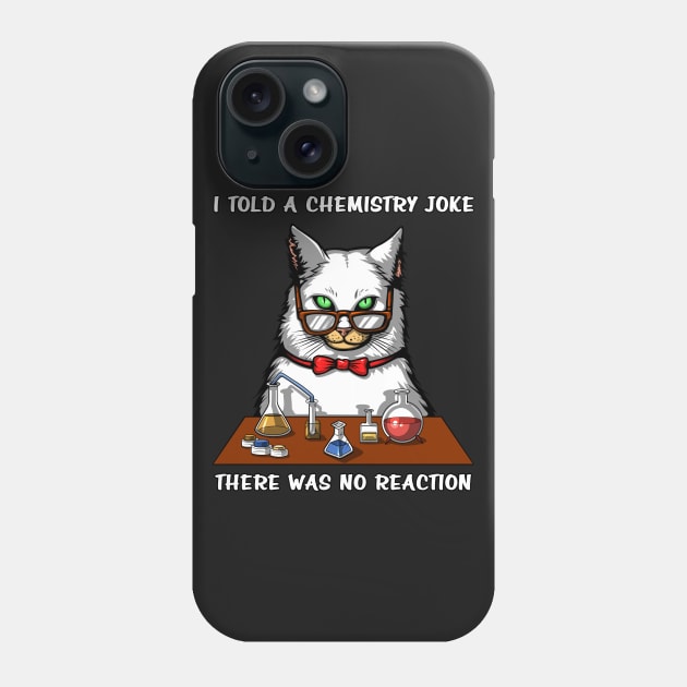 Cat Chemistry Teacher Phone Case by underheaven