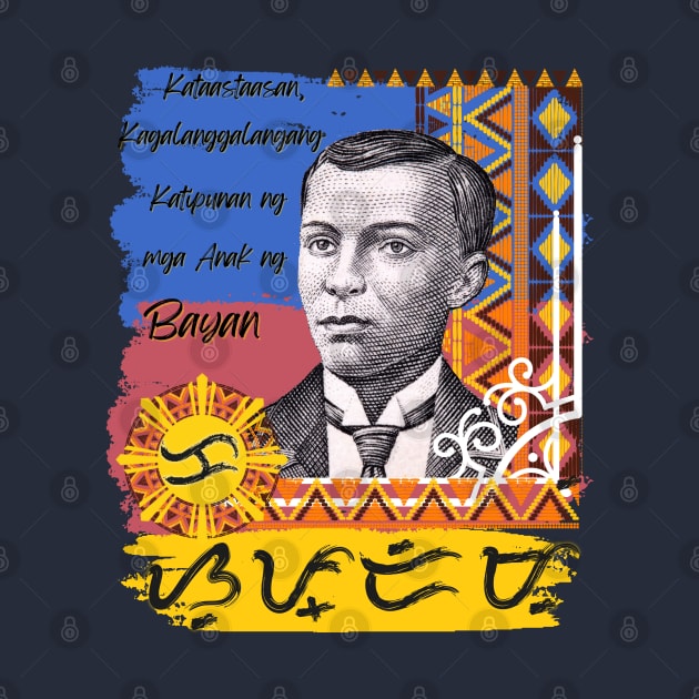 Andres Bonifacio / Baybayin word 'Supremo' (Supreme President) by Pirma Pinas