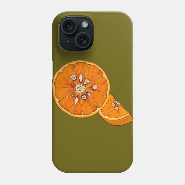 Oranges Inside With Teeths Phone Case by SoggyCheeseFry