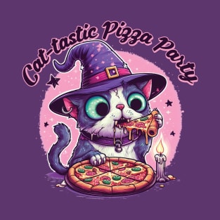 Cat- tastic Pizza Party T-Shirt