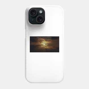 moon moves behind clouds Phone Case