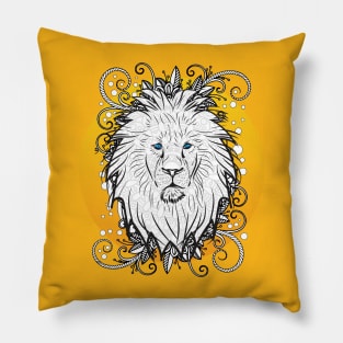 Be a Lion, Be Brave - Mandala Lion Pillow