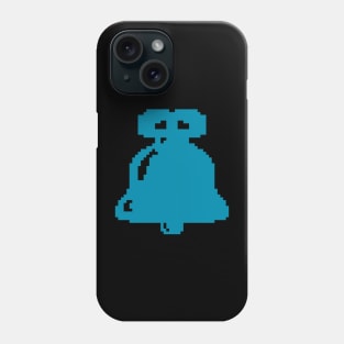 Blue Christmas bell pixel art Phone Case