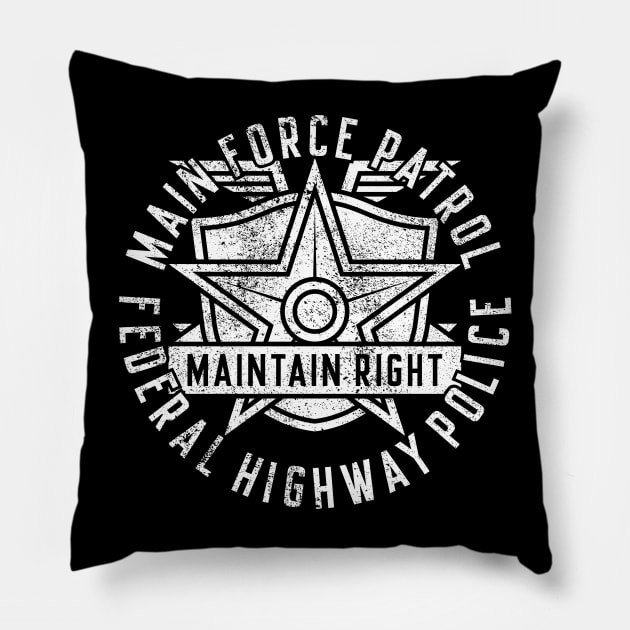 MAIN FORCE PATROL Pillow by Aries Custom Graphics