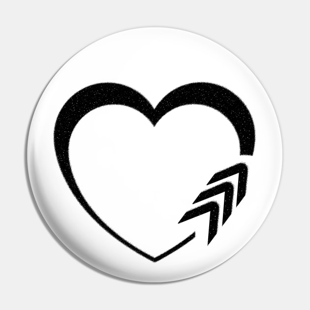 Down Syndrome heart black triple arrow Pin by mohazain