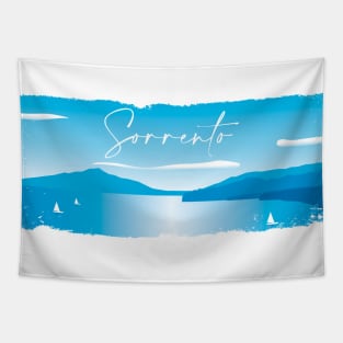 Sorrento in minimal blue Tapestry