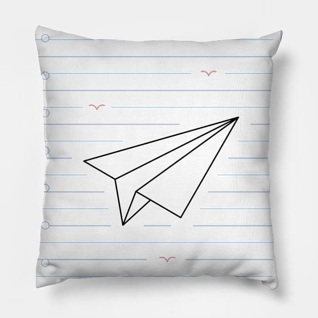 Japanese Origami Plane on Paper Pillow by VEKTORKITA