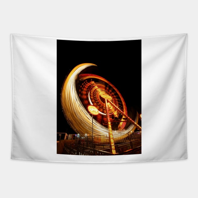 Steel wool amusement park ride Tapestry by mydesignontrack