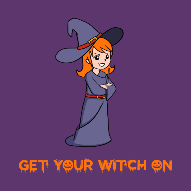 Halloween witch cartoon by ballooonfish