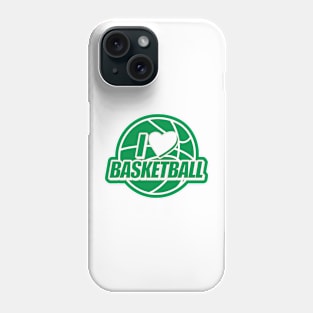 I Love Basketball - Celtic Green Phone Case