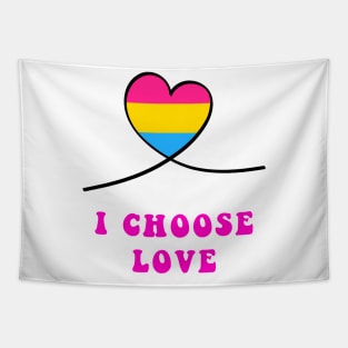 Pride heart I choose love Tapestry