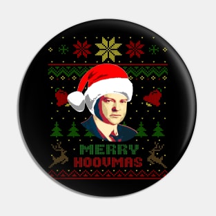 Herbert Hoover Merry Hoovmas Funny Christmas Pin