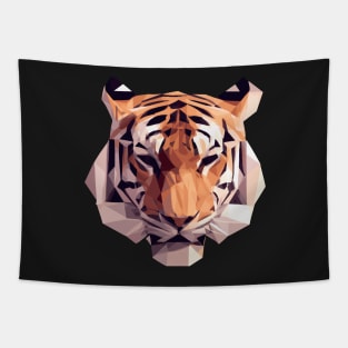 low poly tiger Tapestry