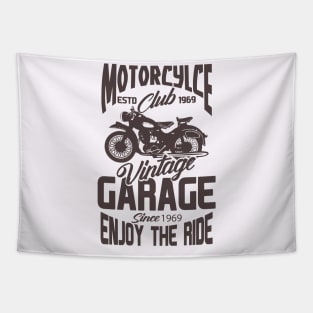 Retro Motorbike Tapestry