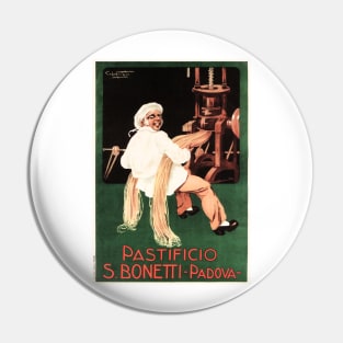 PASTIFICIO S BONETTI of Padova Vintage Italian Pasta Food Advertisement Pin