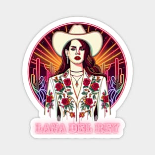 Lana Del Rey - Desert Nights w/Lettering Magnet