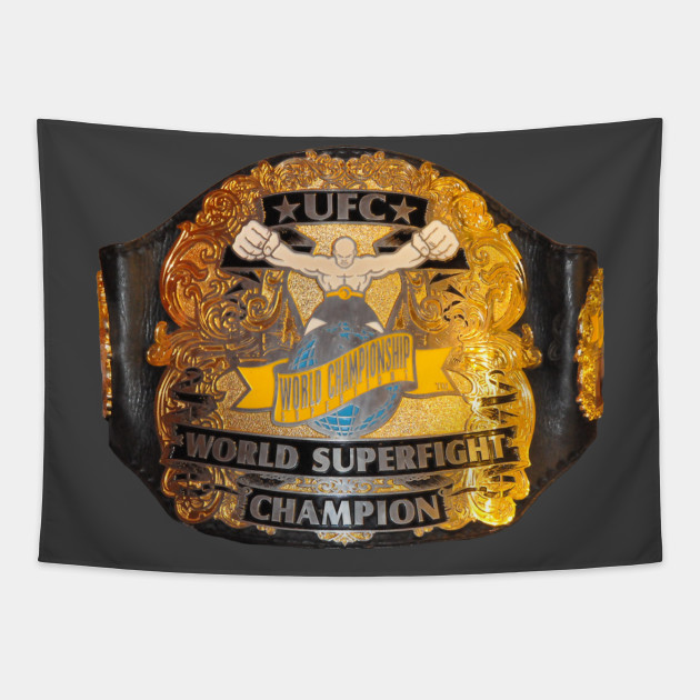 UFC Vintage Belt Mma Tapestry TeePublic
