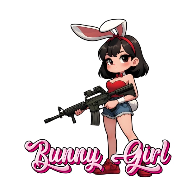 Tactical Bunny Girl by Rawlifegraphic